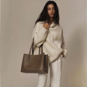 Freja NYC Linnea Taupe Tote Bag NEW with Duster Bag